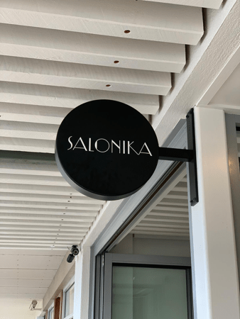 Salonika Greek Restaurant Lorne Victoria Sign