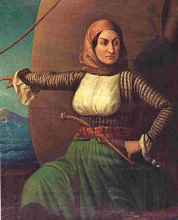 Laskarina Bouboulina during the 1821 Greek War of Independence timeline