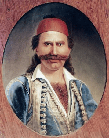 Odysseas Androutsos during the 1821 Greek War of Independence timeline