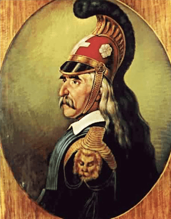 Theodoros Kolokotronis during the 1821 Greek War of Independence timeline